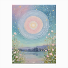 Pink Night Sky Canvas Print