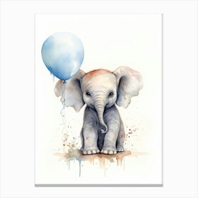 Elephant Painting Drawing Watercolour 2 Canvas Print