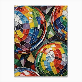 Rainbow Disco Balls Canvas Print