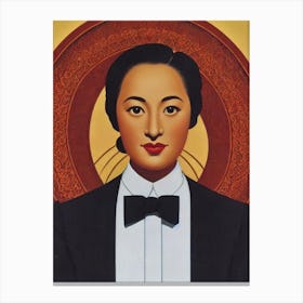 Setsuko Hara Illustration Movies Canvas Print