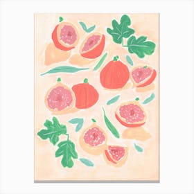 Figs Fruit Painting Canvas Print