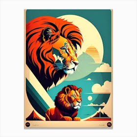 Lions In The Sky Canvas Print
