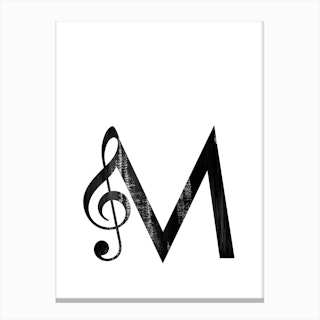 M Music Canvas Print