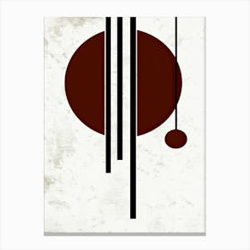 Copenhagen Modern Harmony Minimalist Bauhaus Canvas Print