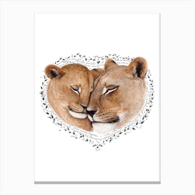 Mother Lioness Canvas Print
