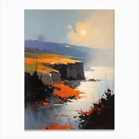 Minimalist Abstract Landscape Painting (6) Canvas Print