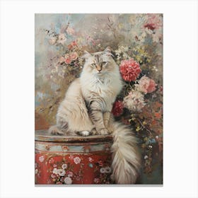 Ornamental Regal Cat Canvas Print