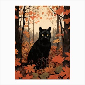 Autumn Cat 1 Canvas Print