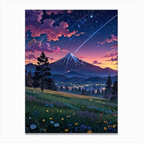 Night Sky Anime aesthetic 47 Canvas Print