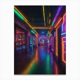 Neon Lights 0 (4) Canvas Print