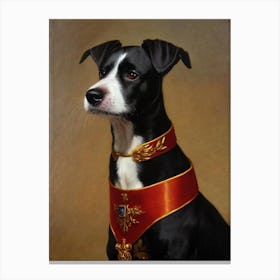 Biewer Terrier Renaissance Portrait Oil Painting Canvas Print