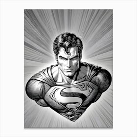 Superman Portrait Canvas Print