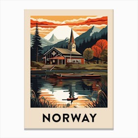 Vintage Travel Poster Norway 9 Canvas Print