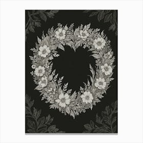 Heart Wreath 2 Canvas Print