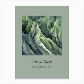 Landscapes Of Japan Mount Haku 5 Canvas Print
