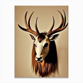 Deer Head 33 Canvas Print