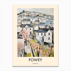 Fowey (Cornwall) Painting 1 Travel Poster Canvas Print