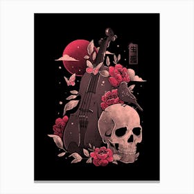 Death And Music Canvas Print