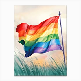 Rainbow Flag Canvas Print