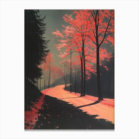 Red Road Canvas Print