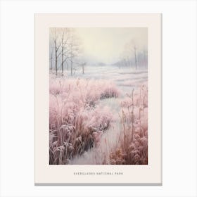 Dreamy Winter National Park Poster  Everglades National Park United States 2 Canvas Print