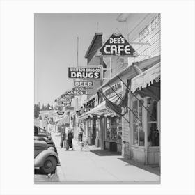Untitled Photo, Possibly Related To Street Scene, Cascade, Idaho Canvas Print