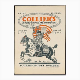 Collier's Weekly Journal Of Current Events, Fourth Of July Number Canvas Print