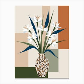 Lilies In A Vase 1 Canvas Print