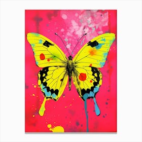 Pop Art Clouded Yellow Butterfly    2 Canvas Print
