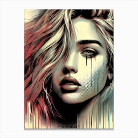 A Sad Girl Canvas Print