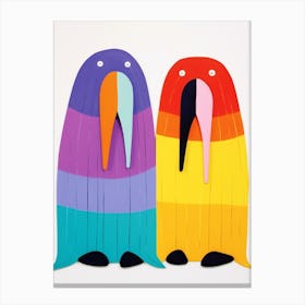 Colourful Kids Animal Art Walrus 1 Canvas Print