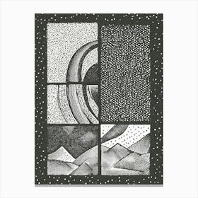 abstract pointillism Canvas Print