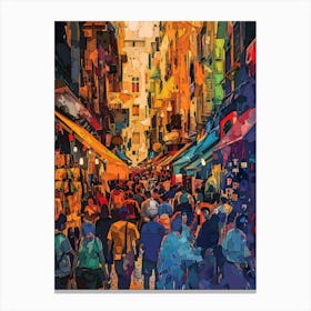 Street Scene In Italy Canvas Print