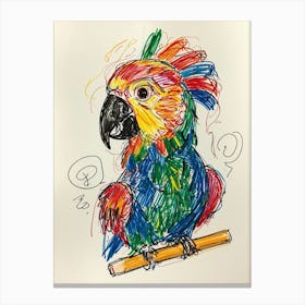 Colorful Parrot 1 Canvas Print