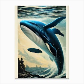 Whale Horror Canvas Print