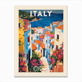 Otranto Italy 4 Fauvist Painting Travel Poster Canvas Print