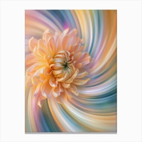 Dahlia Cream Canvas Print