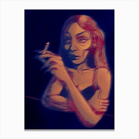 Smoking Canvas Print