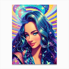 Fantasy Psychedelic Girl 1 Canvas Print