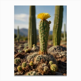 Cactus Flower 4 Canvas Print