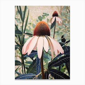 Flower Illustration Coneflower 2 Canvas Print