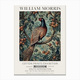 William Morris Pheasant Vintage Vintage Exhibition Canvas Print