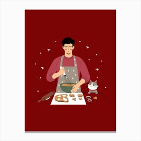 Christmas Baking Canvas Print
