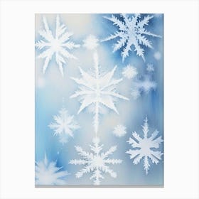 Ice, Snowflakes, Rothko Neutral 2 Canvas Print