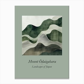 Landscapes Of Japan Mount Odaigahara 5 Canvas Print