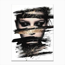 Black And Gold 12 Canvas Print