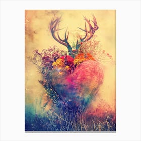 Floral Heart Canvas Print