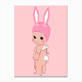 Easter Bunny Kewpie Canvas Print