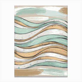 Abstract Wave Painting 1 Canvas Print