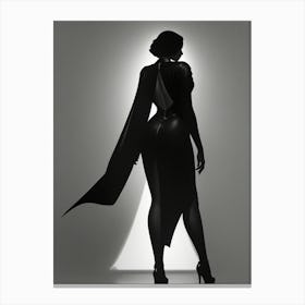 A Woman With Cape Canvas Print